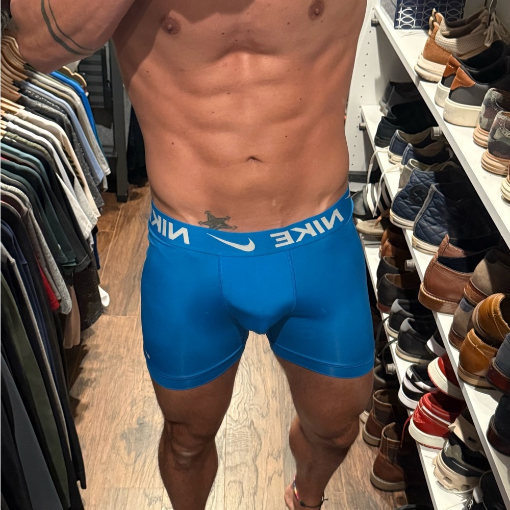 Nike Men's Athletic Blue Boxer Briefs